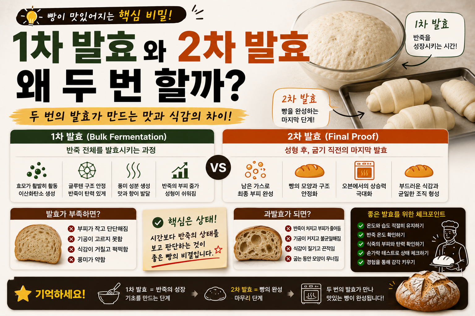 발효를 왜 2번할까
